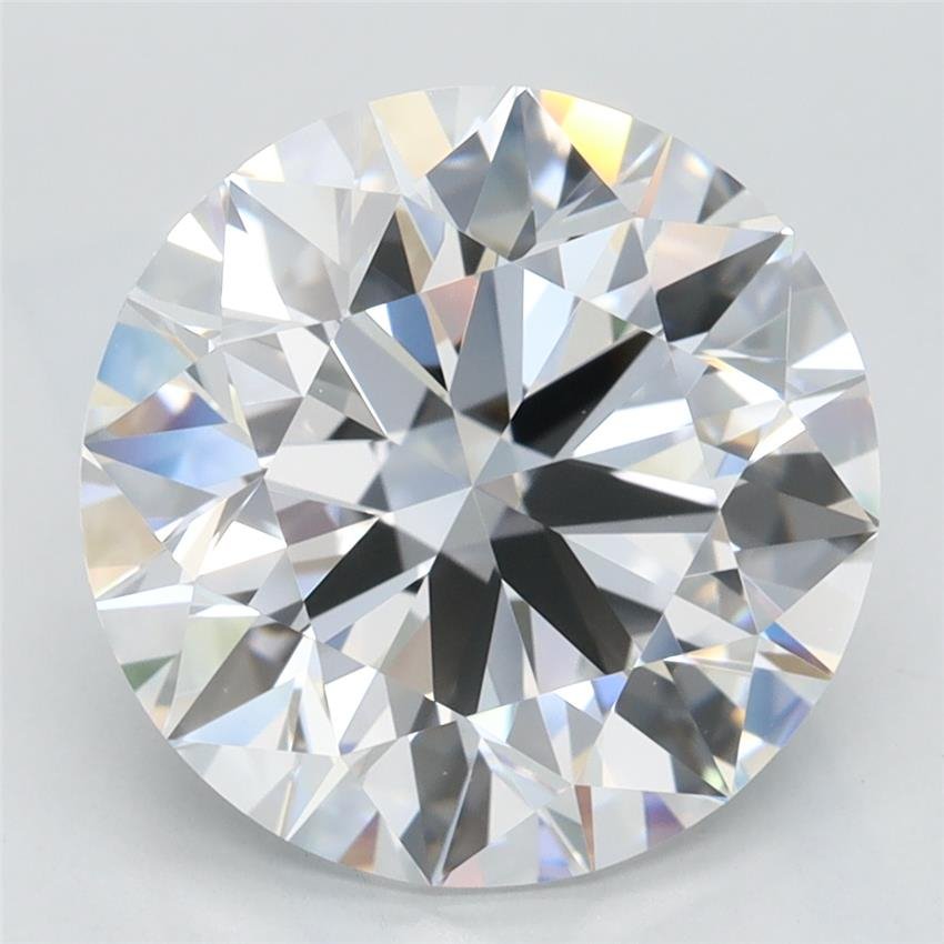 4.16ct D FL Rare Carat Ideal Cut Round Lab Grown Diamond