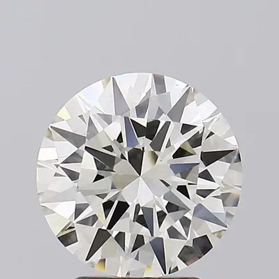 3.02ct J VS1 Excellent Cut Round Lab Grown Diamond