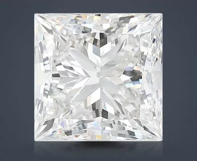 6.32ct F VS1 Rare Carat Ideal Cut Princess Lab Grown Diamond