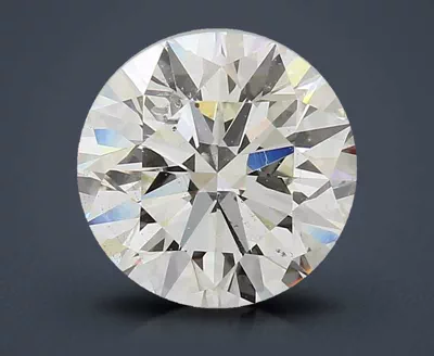 3.14ct J SI2 Rare Carat Ideal Cut Round Diamond
