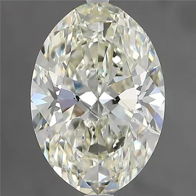 3.02ct K SI2 Rare Carat Ideal Cut Oval Diamond