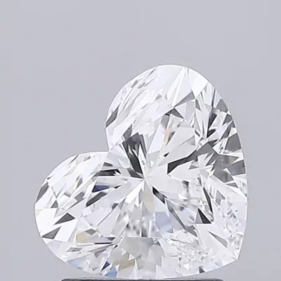 1.41ct D VVS2 Rare Carat Ideal Cut Heart Lab Grown Diamond