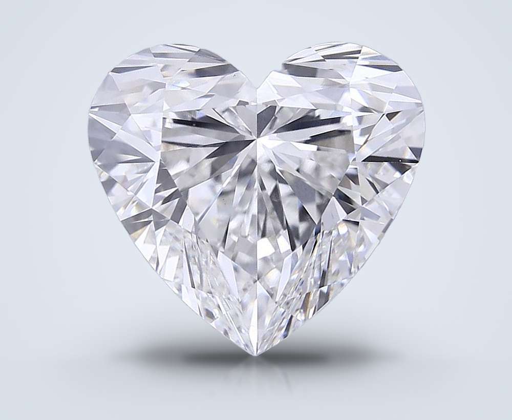 10.61ct F VVS2 Rare Carat Ideal Cut Heart Lab Grown Diamond