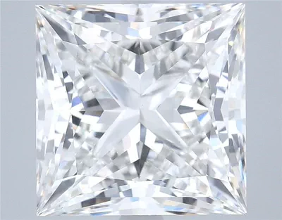 7.13ct F VS1 Rare Carat Ideal Cut Princess Lab Grown Diamond