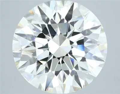 6.01ct J VS2 Rare Carat Ideal Cut Round Diamond