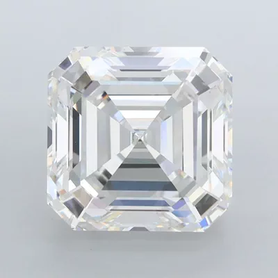 4.08ct F VVS2 Rare Carat Ideal Cut Asscher Lab Grown Diamond