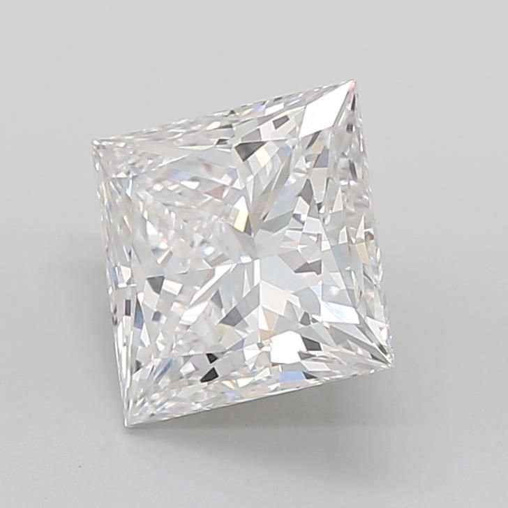 5.06ct D VVS2 Rare Carat Ideal Cut Princess Lab Grown Diamond