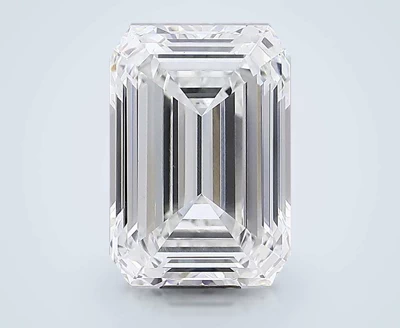 18.05ct F VVS2 Rare Carat Ideal Cut Emerald Lab Grown Diamond