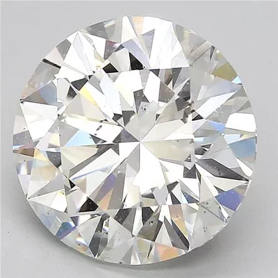 7.02ct I SI2 Rare Carat Ideal Cut Round Diamond