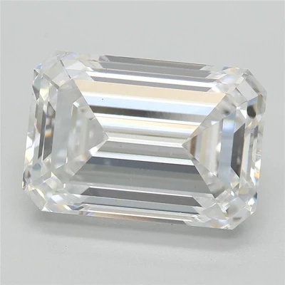 5.24ct E VS2 Rare Carat Ideal Cut Emerald Lab Grown Diamond