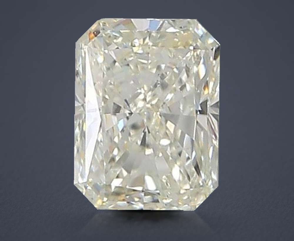1.24ct K SI2 Rare Carat Ideal Cut Radiant Diamond