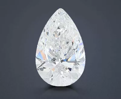 1.52ct D VS2 Rare Carat Ideal Cut Pear Lab Grown Diamond