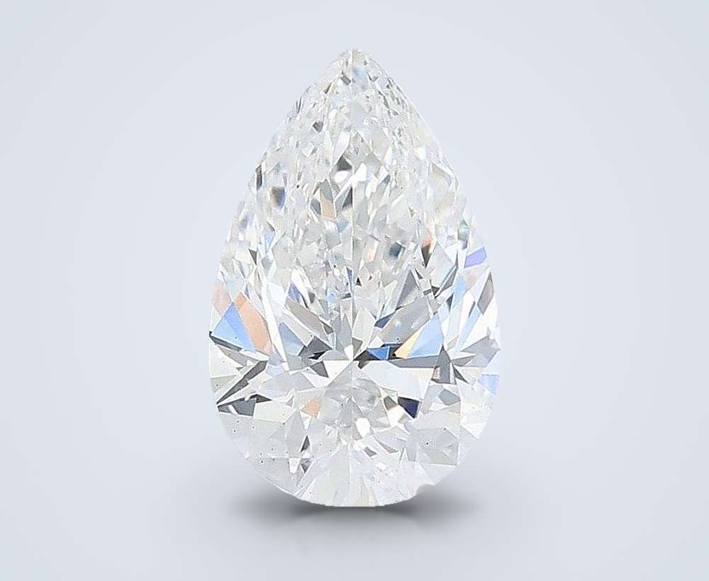 1.52ct D VS2 Rare Carat Ideal Cut Pear Lab Grown Diamond