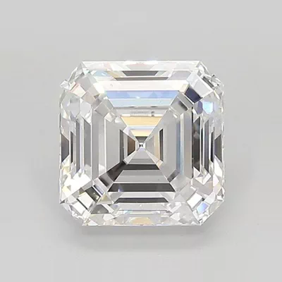 2.09ct D VS1 Rare Carat Ideal Cut Asscher Lab Grown Diamond