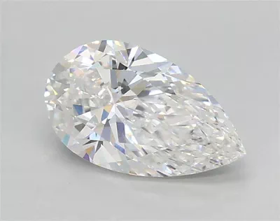 0.85ct D VVS1 Rare Carat Ideal Cut Pear Lab Grown Diamond