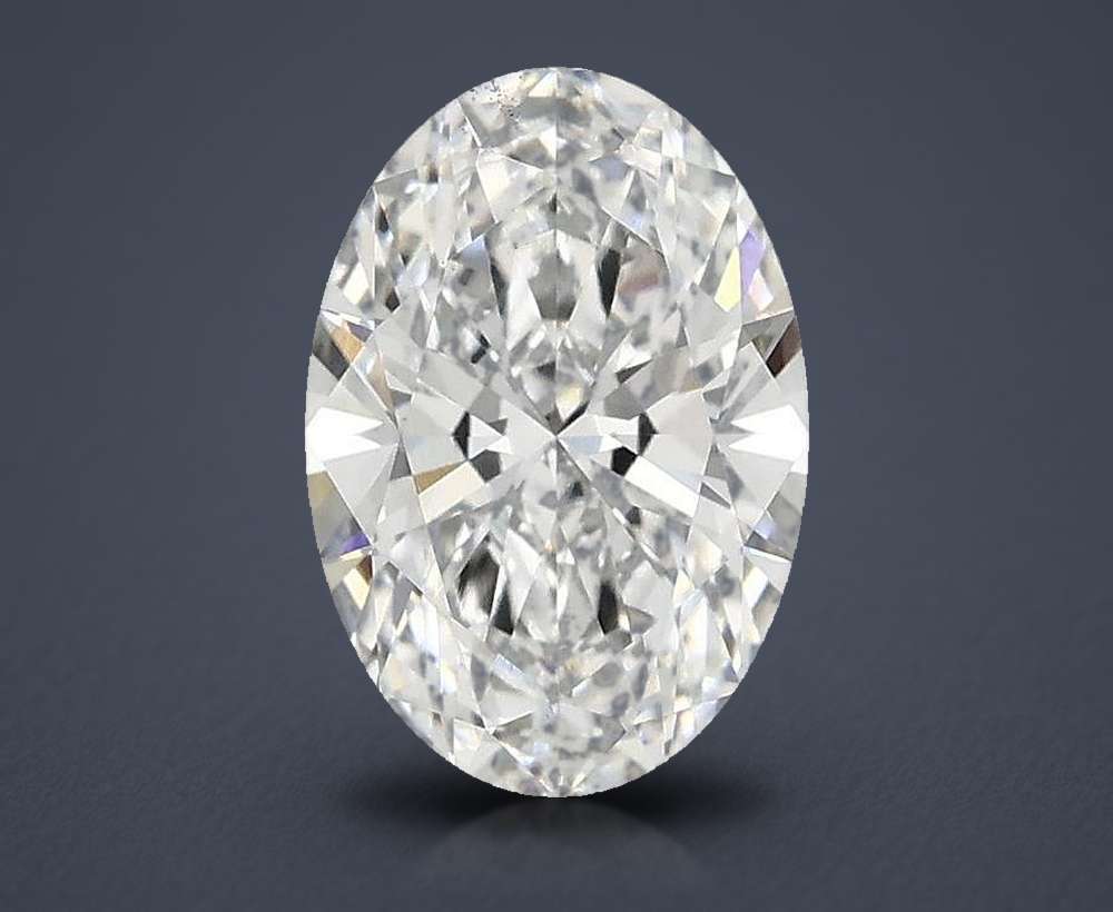 1.60ct D VS2 Rare Carat Ideal Cut Oval Lab Grown Diamond