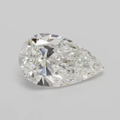 14.64ct F VVS2 Very Good Cut Pear Lab Grown Diamond