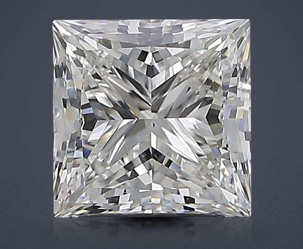 2.50ct I SI1 Rare Carat Ideal Cut Princess Diamond