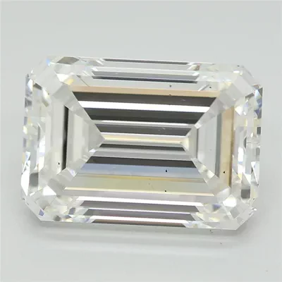 4.93ct E VS2 Rare Carat Ideal Cut Emerald Lab Grown Diamond