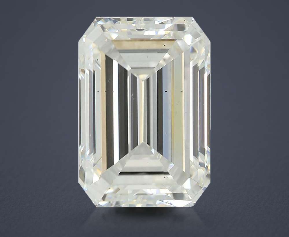 4.93ct E VS2 Rare Carat Ideal Cut Emerald Lab Grown Diamond