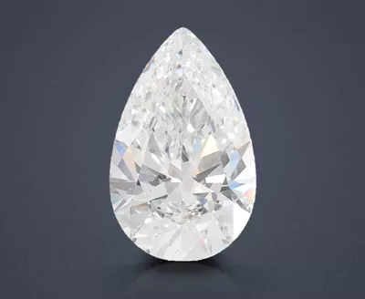 1.59ct D VVS2 Rare Carat Ideal Cut Pear Lab Grown Diamond