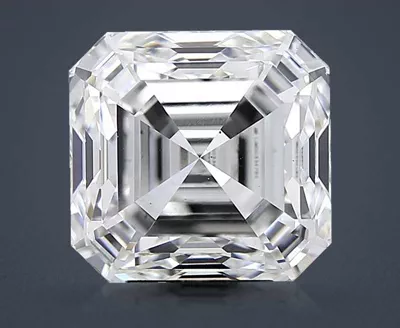 7.03ct G VS2 Very Good Cut Asscher Lab Grown Diamond