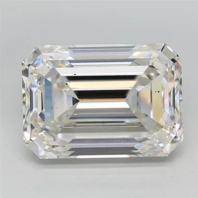 11.02ct H SI1 Excellent Cut Emerald Lab Grown Diamond