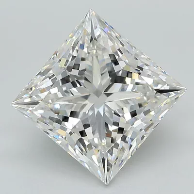 5.05ct G VS1 Rare Carat Ideal Cut Princess Lab Grown Diamond