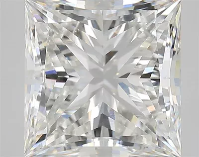 6.02ct G VVS2 Rare Carat Ideal Cut Princess Lab Grown Diamond