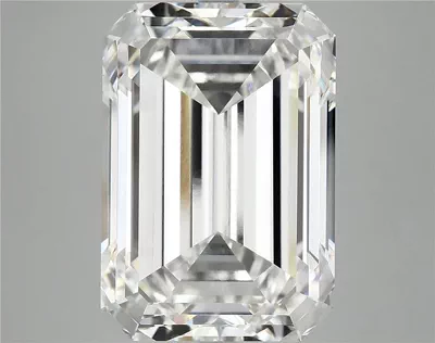 12.13ct F VVS2 Rare Carat Ideal Cut Emerald Lab Grown Diamond