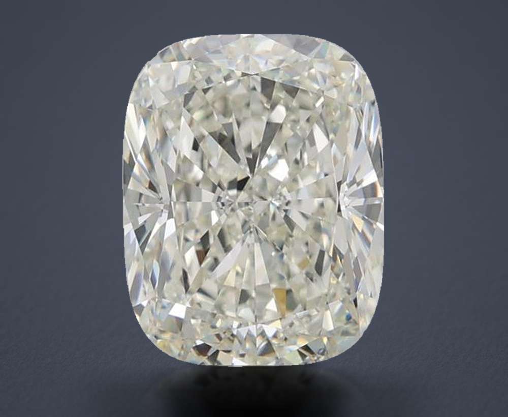 4.01ct J VVS2 Rare Carat Ideal Cut Cushion Diamond