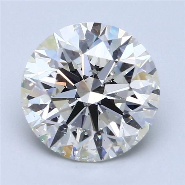 4.02ct I SI2 Rare Carat Ideal Cut Round Diamond