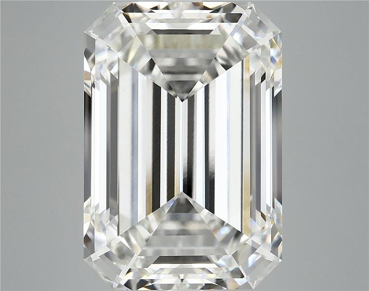 12.27ct F VVS2 Rare Carat Ideal Cut Emerald Lab Grown Diamond
