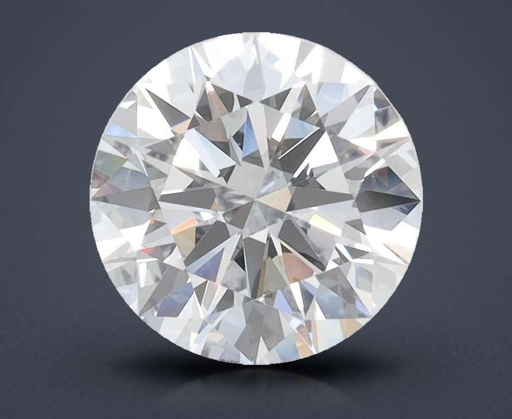 1.29ct D VVS2 Rare Carat Ideal Cut Round Lab Grown Diamond