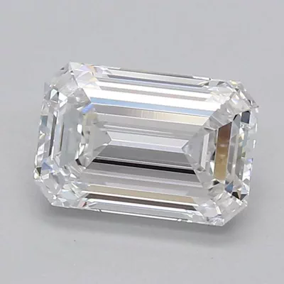 2.07ct D VS1 Rare Carat Ideal Cut Emerald Lab Grown Diamond