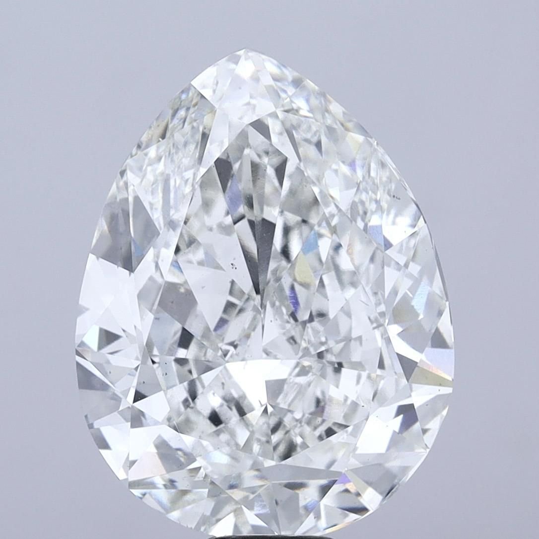 20.08ct G VS2 Rare Carat Ideal Cut Pear Lab Grown Diamond
