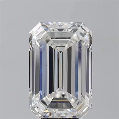 10.01ct F VS2 Rare Carat Ideal Cut Emerald Diamond