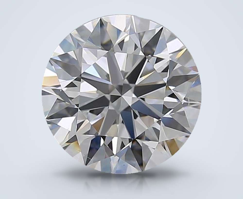4.01ct E SI1 Rare Carat Ideal Cut Round Diamond