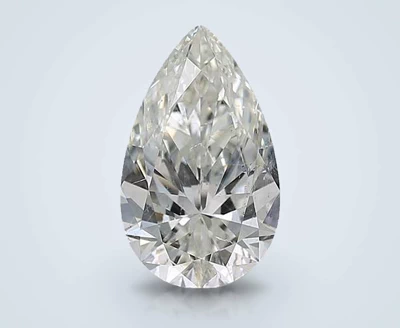 3.08ct J SI2 Rare Carat Ideal Cut Pear Diamond