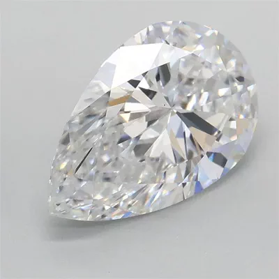 2.01ct E VS1 Rare Carat Ideal Cut Pear Lab Grown Diamond