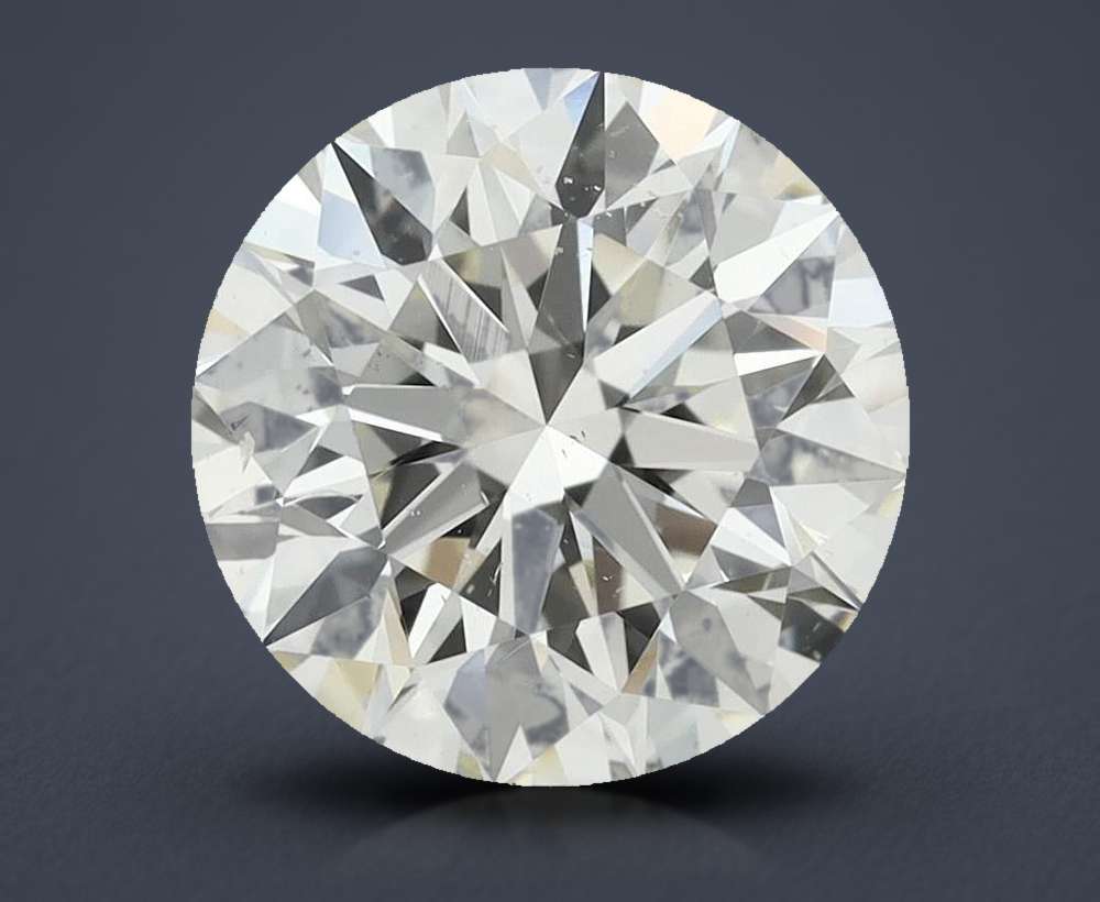 1.76ct K SI1 Rare Carat Ideal Cut Round Diamond
