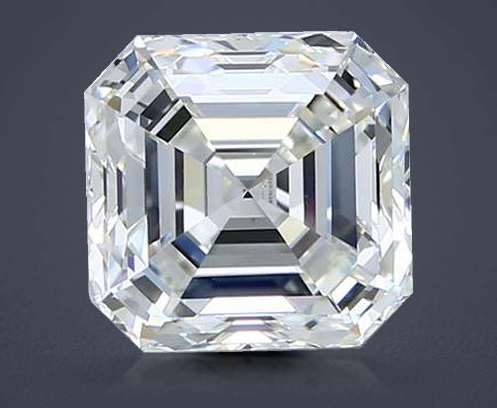 3.01ct I VS1 Rare Carat Ideal Cut Asscher Diamond