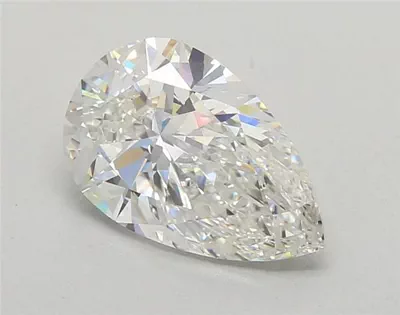 2.54ct E VVS2 Rare Carat Ideal Cut Pear Lab Grown Diamond