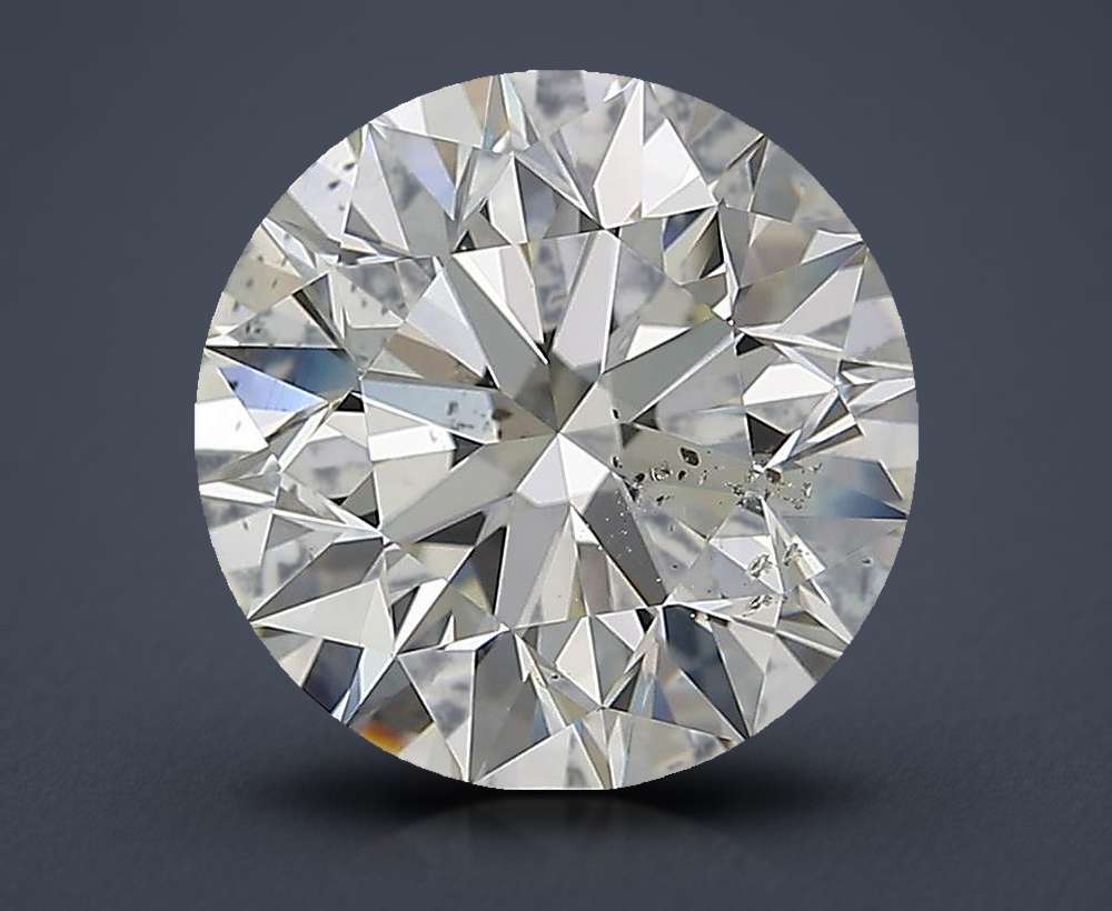 3.32ct K SI2 Excellent Cut Round Diamond