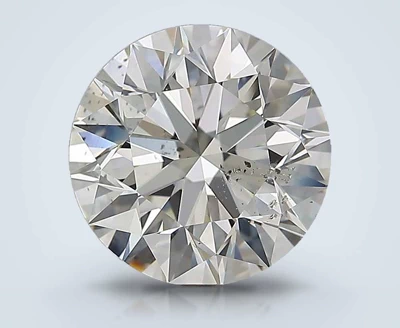 3.32ct K SI2 Excellent Cut Round Diamond