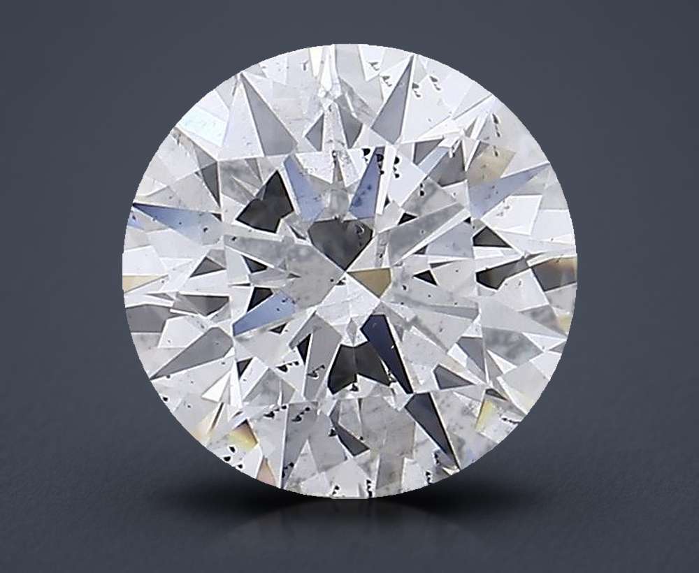 2.02ct F SI2 Rare Carat Ideal Cut Round Lab Grown Diamond