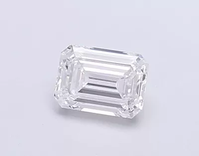 0.56ct D VVS1 Excellent Cut Emerald Lab Grown Diamond