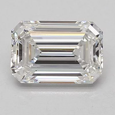 1.53ct D VS2 Rare Carat Ideal Cut Emerald Lab Grown Diamond