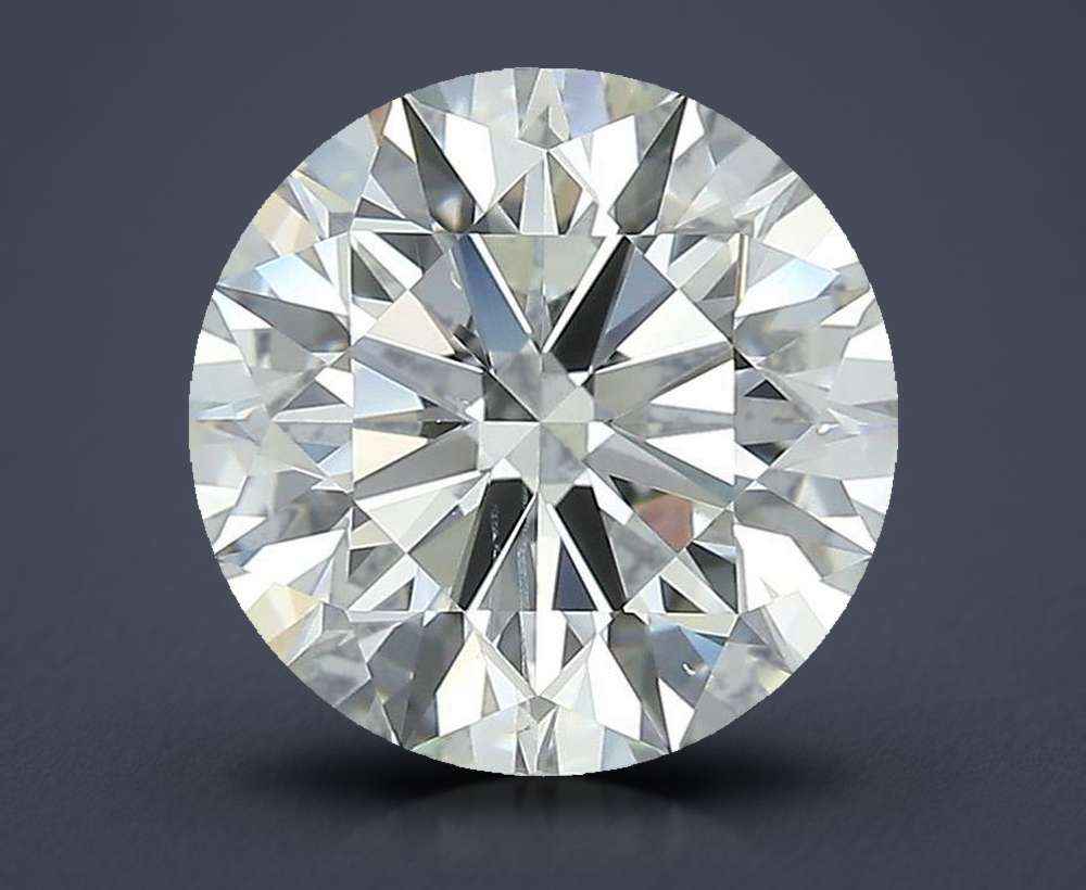 3.80ct J SI1 Rare Carat Ideal Cut Round Diamond