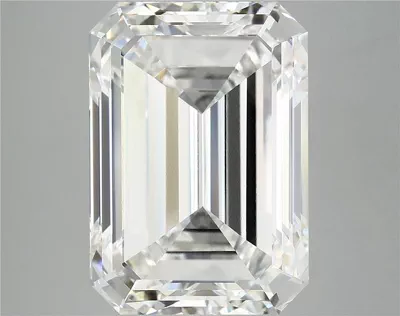 12.12ct F VVS2 Rare Carat Ideal Cut Emerald Lab Grown Diamond